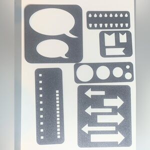 Easy to Use Stencil Tracing Template Accessories for Planners and Journals